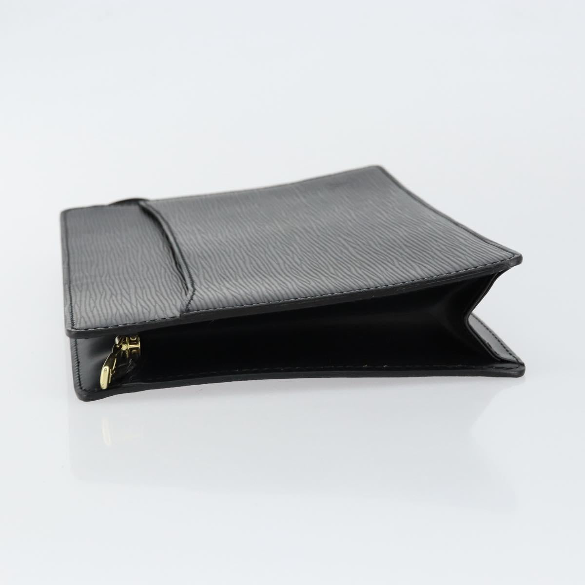 LOUIS VUITTON Epi Pochette Homme Clutch Bag Black Noir M52522 LV Auth ep11385