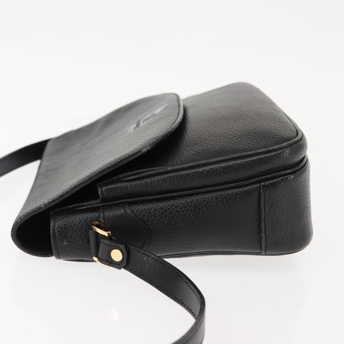 Burberrys Shoulder Bag Leather Brown Gold Auth ep11389