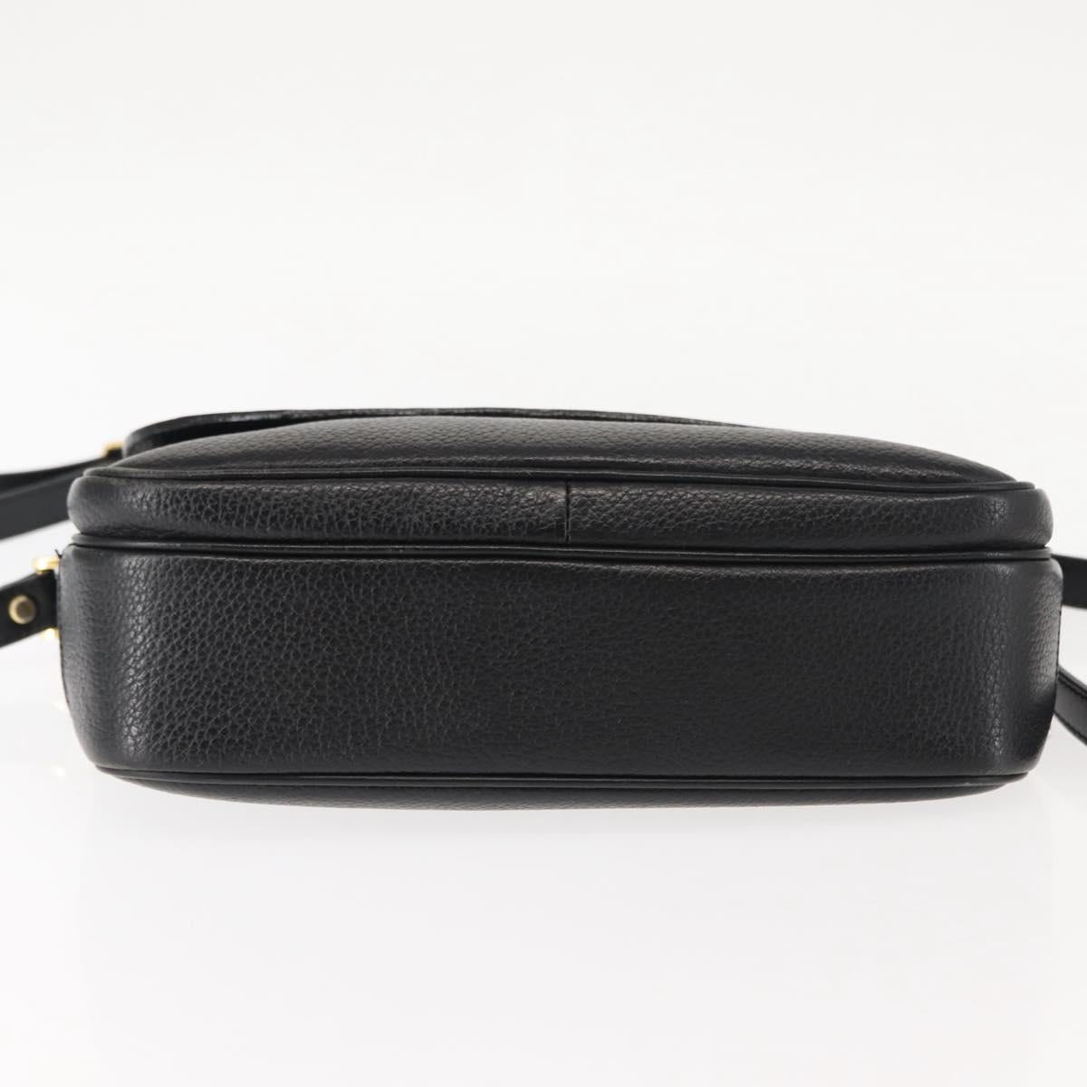 Burberrys Shoulder Bag Leather Brown Gold Auth ep11389