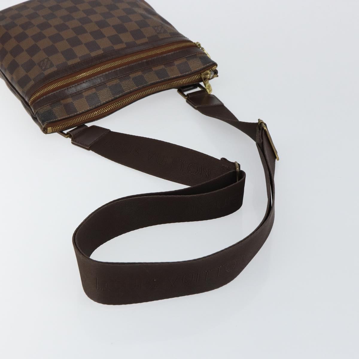 LOUIS VUITTON Damier Ebene Pochette Bosphore Shoulder Bag N51111 LV Auth ep11391