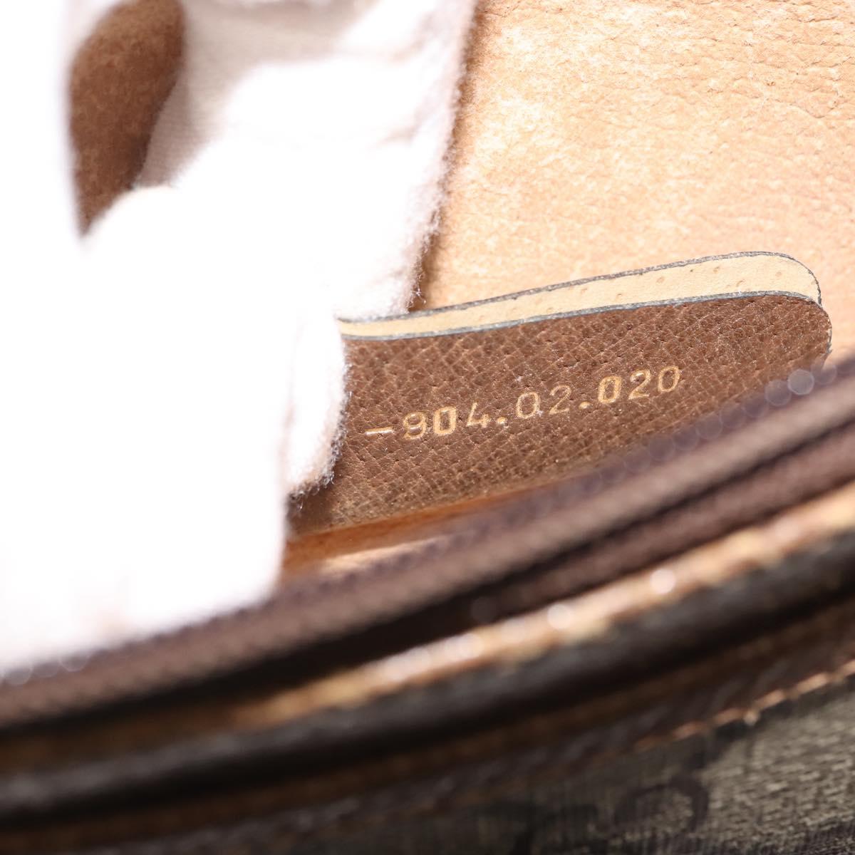 GUCCI GG Supreme Shoulder Bag PVC Beige Gold Auth ep11393