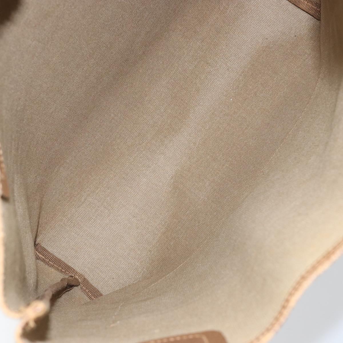 GUCCI GG Supreme Web Sherry Line Tote Bag PVC Beige 56 02 003 Auth ep11398