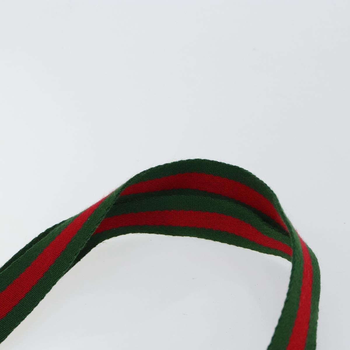 GUCCI GG Supreme Web Sherry Line Tote Bag PVC Beige 56 02 003 Auth ep11398