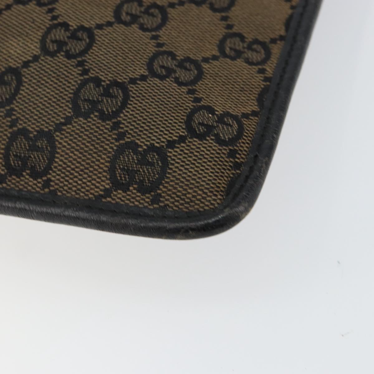 GUCCI GG Canvas Shoulder Bag Brown 019 0348 Auth ep11399