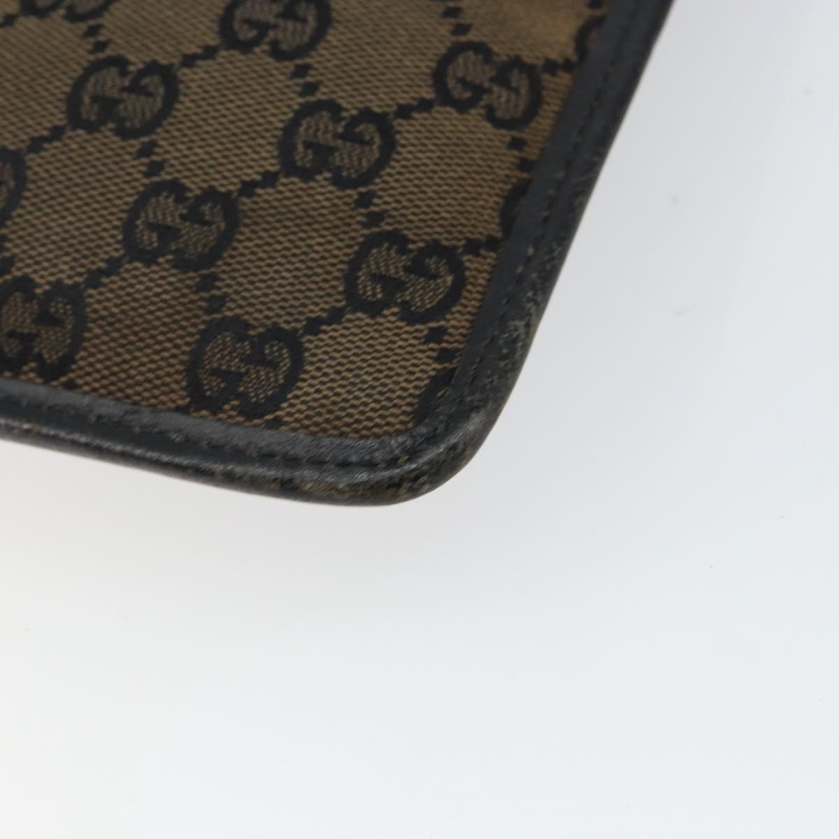 GUCCI GG Canvas Shoulder Bag Brown 019 0348 Auth ep11399