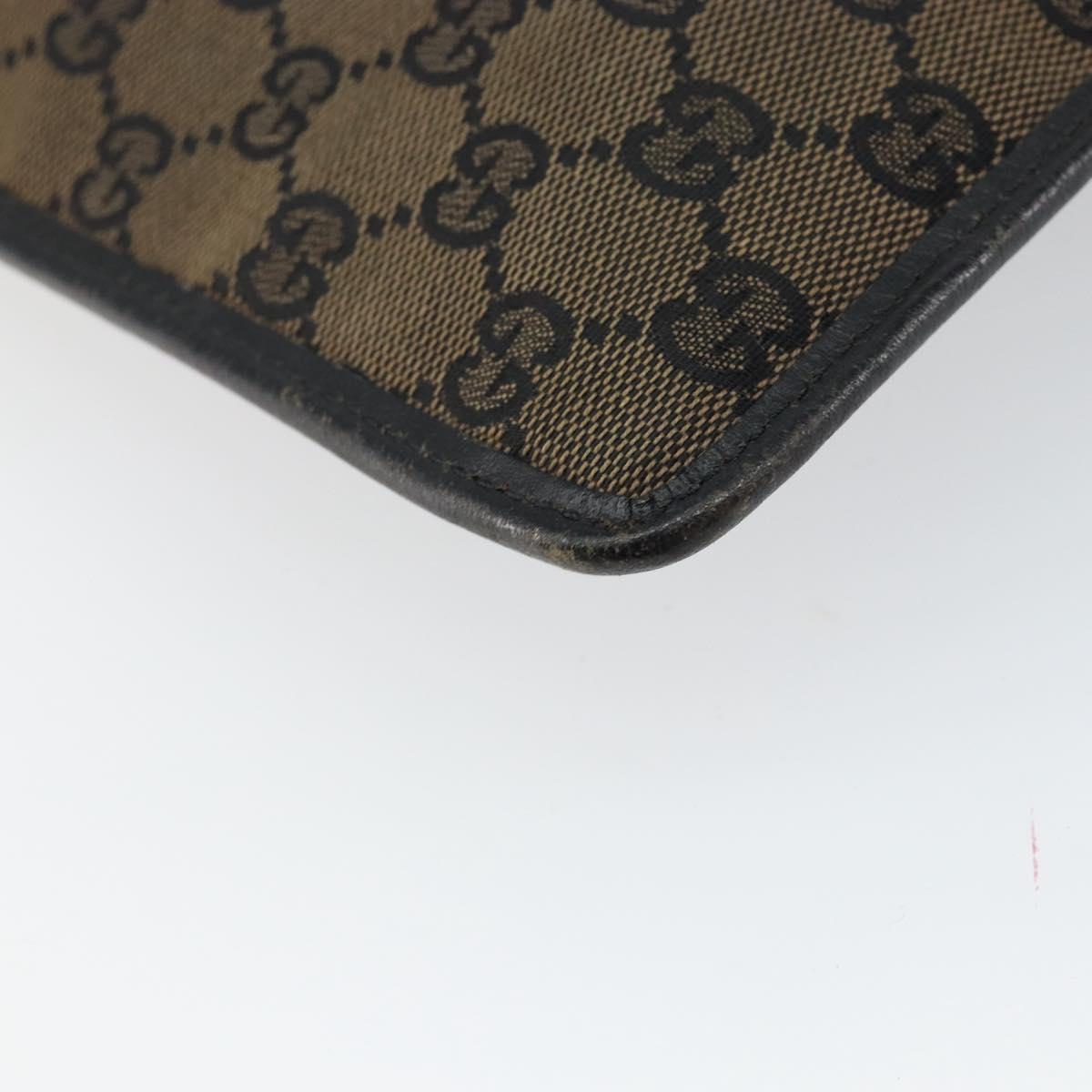 GUCCI GG Canvas Shoulder Bag Brown 019 0348 Auth ep11399