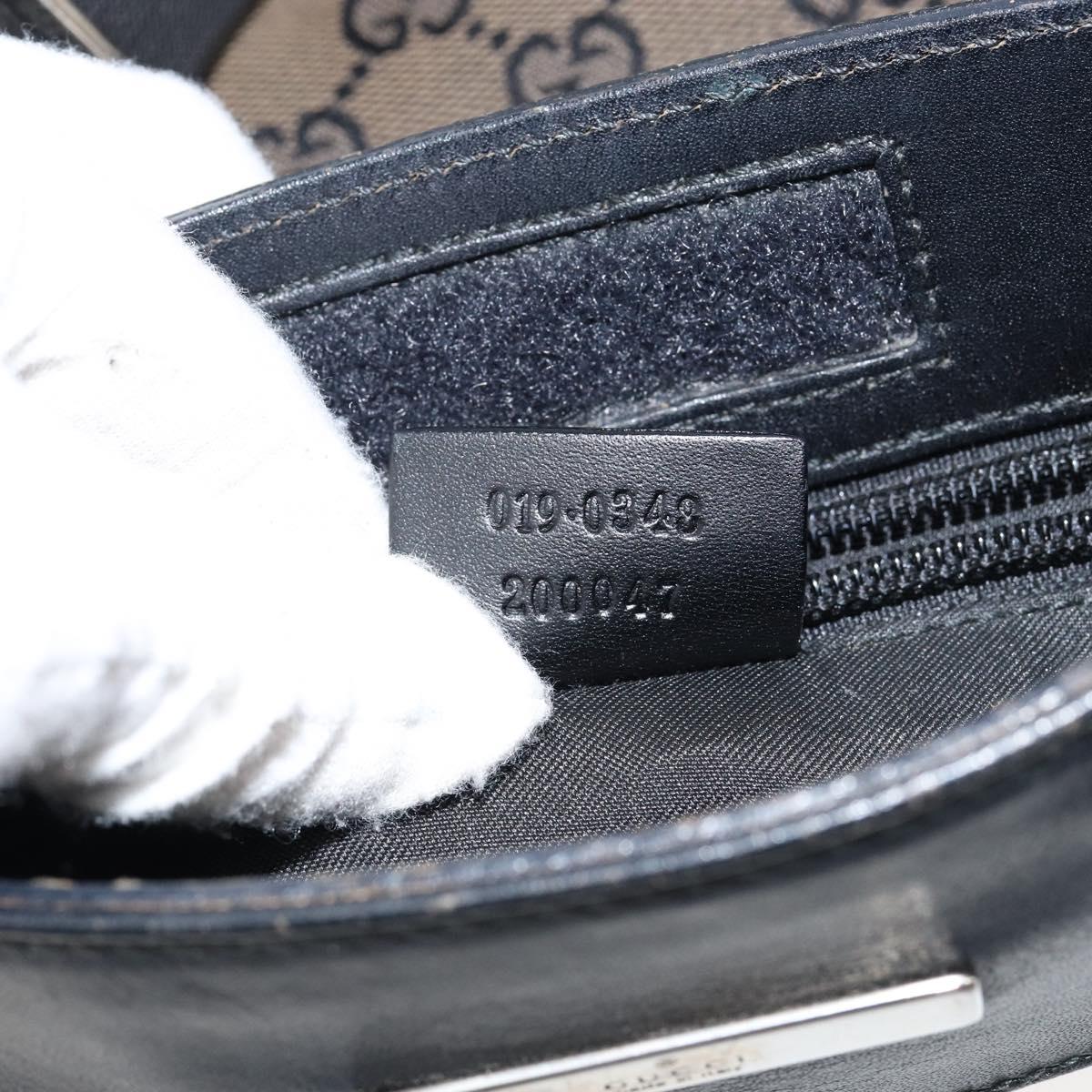 GUCCI GG Canvas Shoulder Bag Brown 019 0348 Auth ep11399