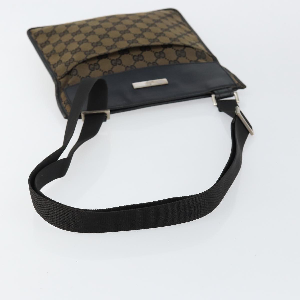 GUCCI GG Canvas Shoulder Bag Brown 019 0348 Auth ep11399