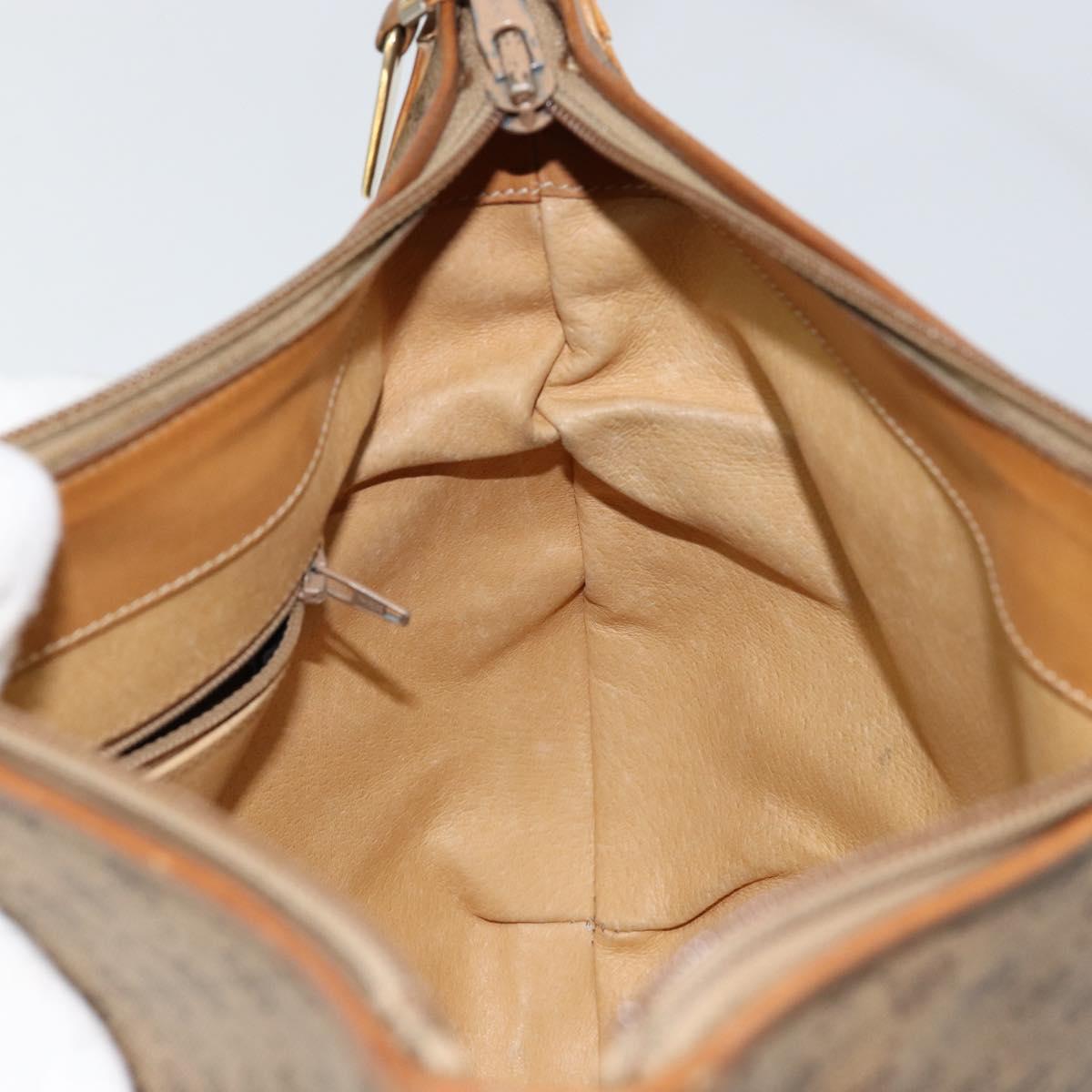 GUCCI Micro GG Supreme Shoulder Bag PVC Beige Gold 001 256 1324 Auth ep11400