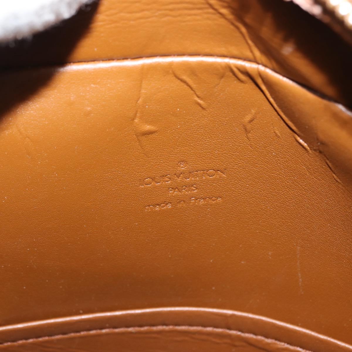 LOUIS VUITTON Monogram Vernis Tompkins Square Bag Bronze M91103 LV Auth ep11403