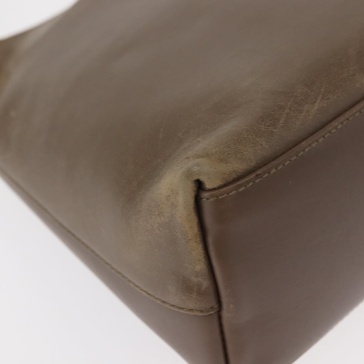 GUCCI Bamboo Hand Bag Leather Brown Gold 001 2058 1883 0 Auth ep11407