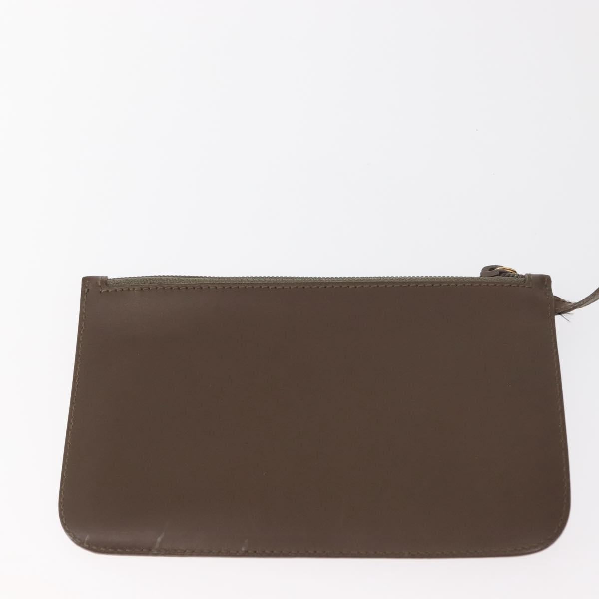 GUCCI Bamboo Hand Bag Leather Brown Gold 001 2058 1883 0 Auth ep11407