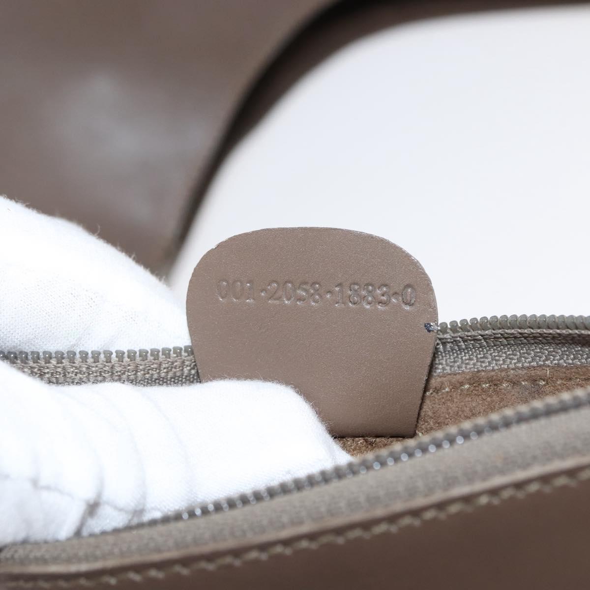 GUCCI Bamboo Hand Bag Leather Brown Gold 001 2058 1883 0 Auth ep11407