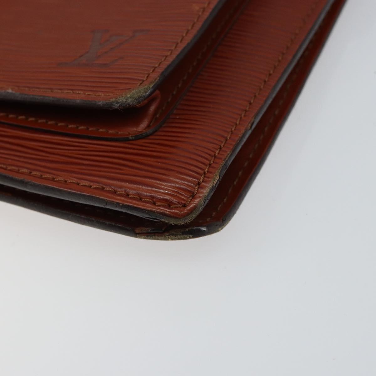 LOUIS VUITTON Epi Monceau 28 Hand Bag Brown M52123 LV Auth ep11411