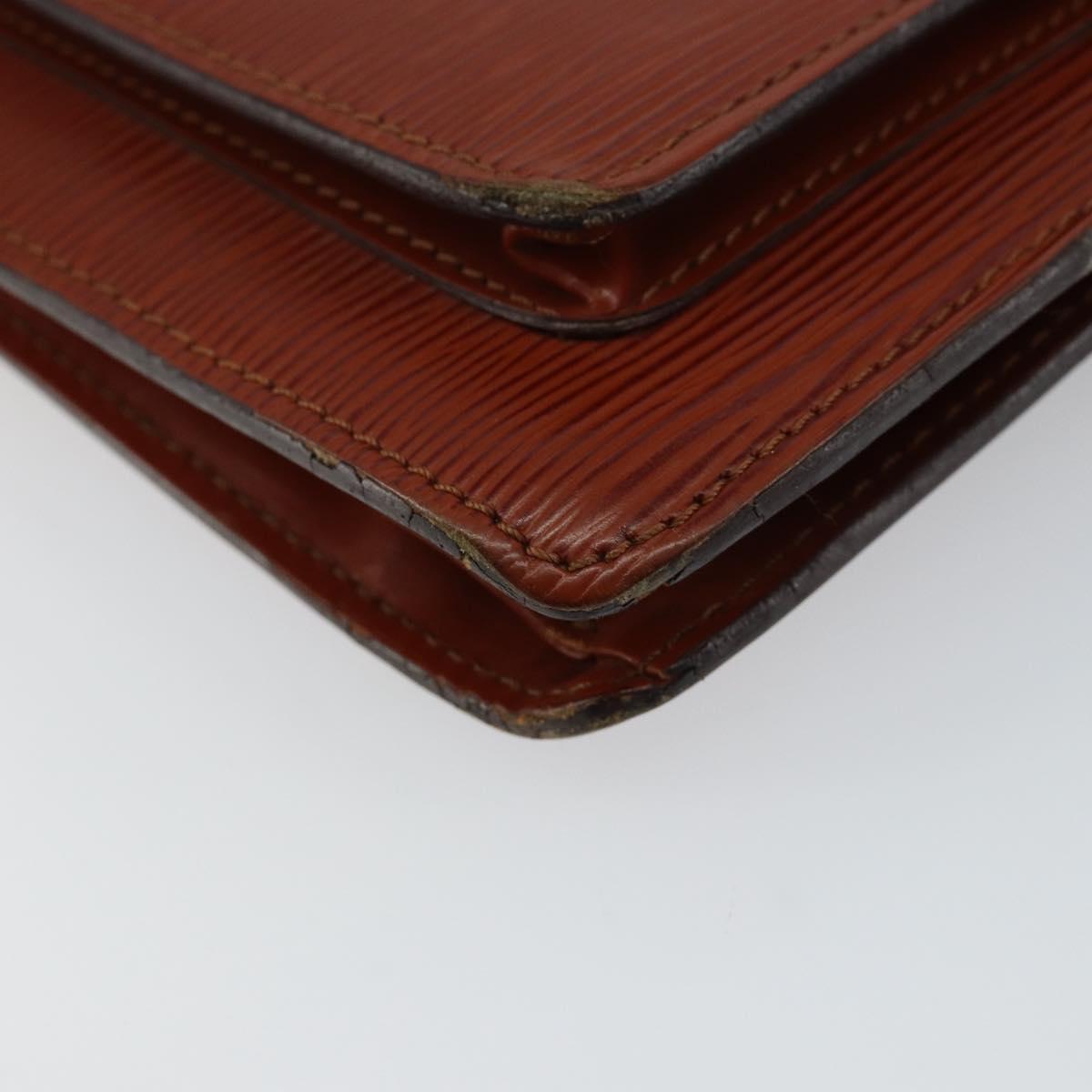 LOUIS VUITTON Epi Monceau 28 Hand Bag Brown M52123 LV Auth ep11411