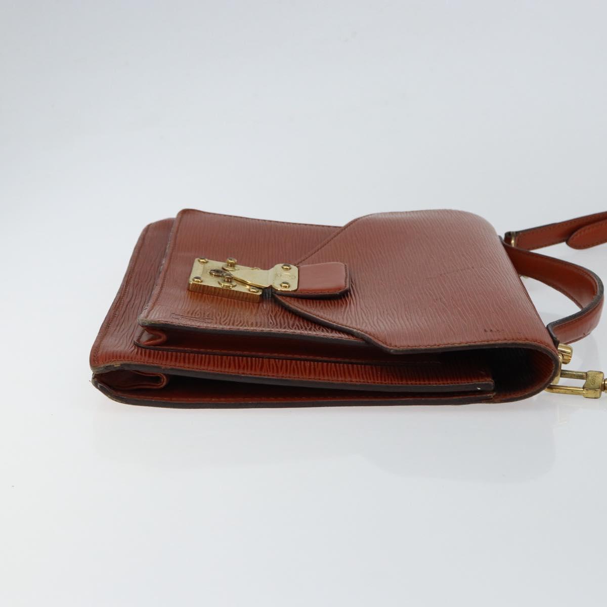 LOUIS VUITTON Epi Monceau 28 Hand Bag Brown M52123 LV Auth ep11411