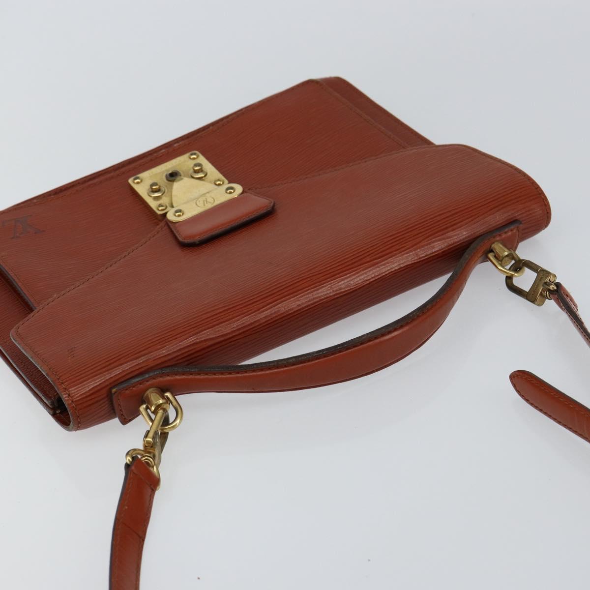 LOUIS VUITTON Epi Monceau 28 Hand Bag Brown M52123 LV Auth ep11411