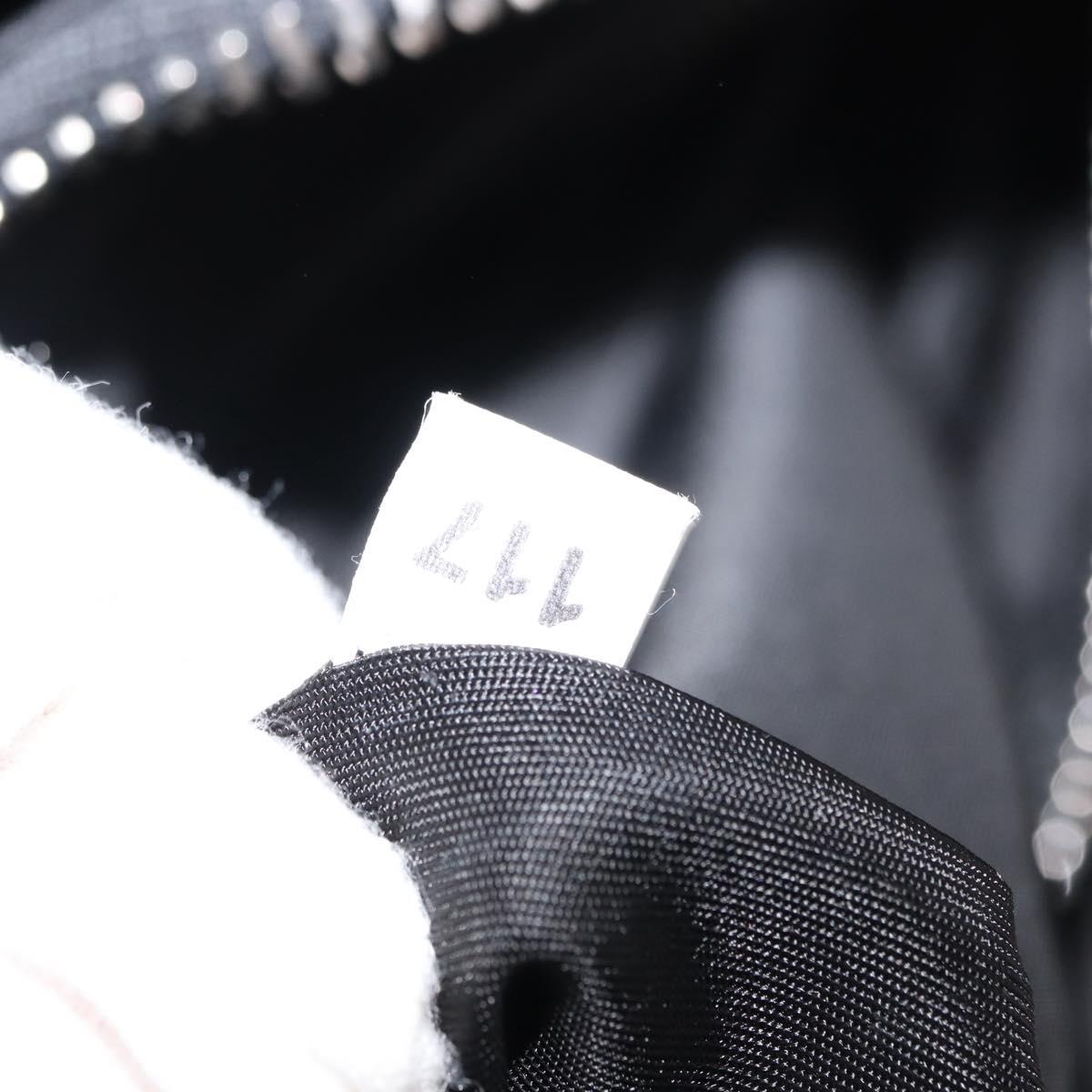 PRADA Hand Bag Nylon 2way Black Gray Auth ep11418