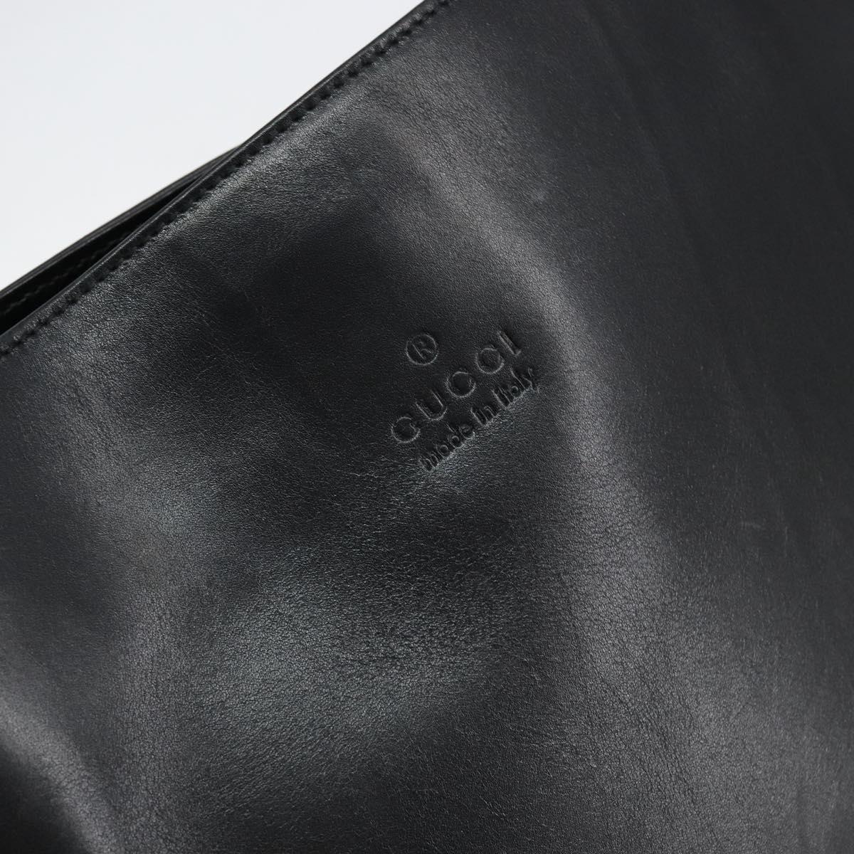 GUCCI Shoulder Bag Leather Black 001 3167 Auth ep11421