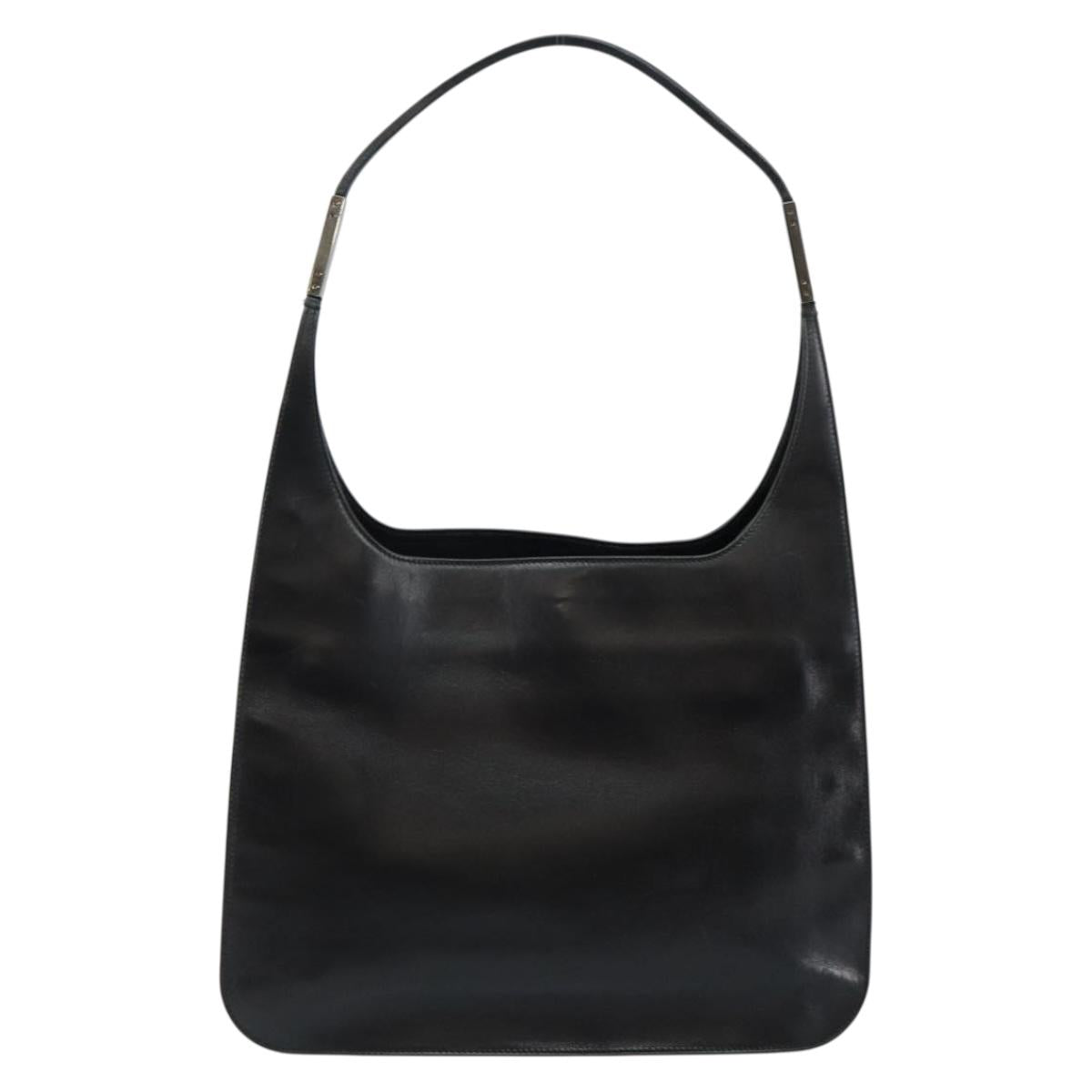 GUCCI Shoulder Bag Leather Black 001 3167 Auth ep11421