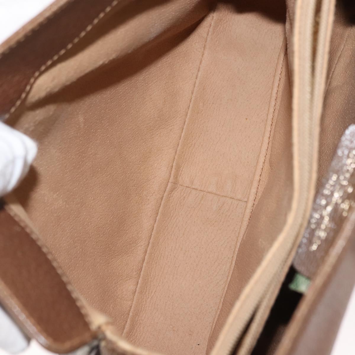 GUCCI GG Supreme Web Sherry Line Shoulder Bag PVC Beige 116 02 024 Auth ep11422