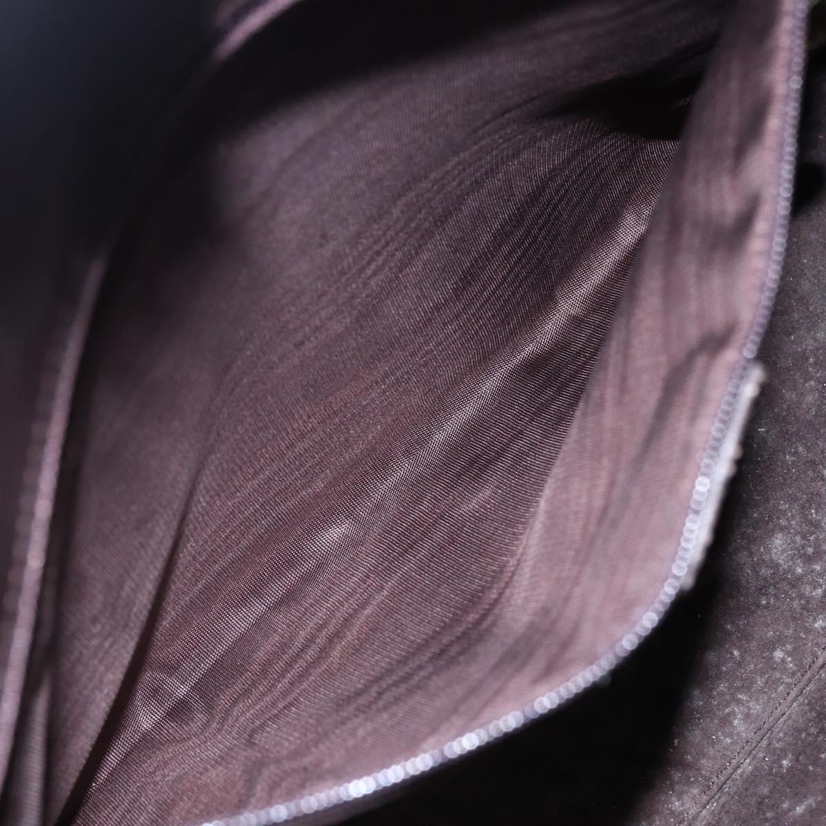 GUCCI Bamboo Hand Bag Leather Dark Brown Gold 002 1998 0507 Auth ep11424