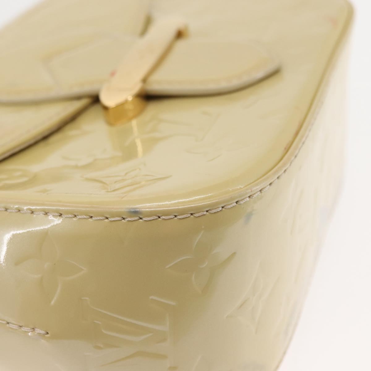 LOUIS VUITTON Monogram Vernis Bell Flower PM Bag Broncorail M91731 Auth ep11434