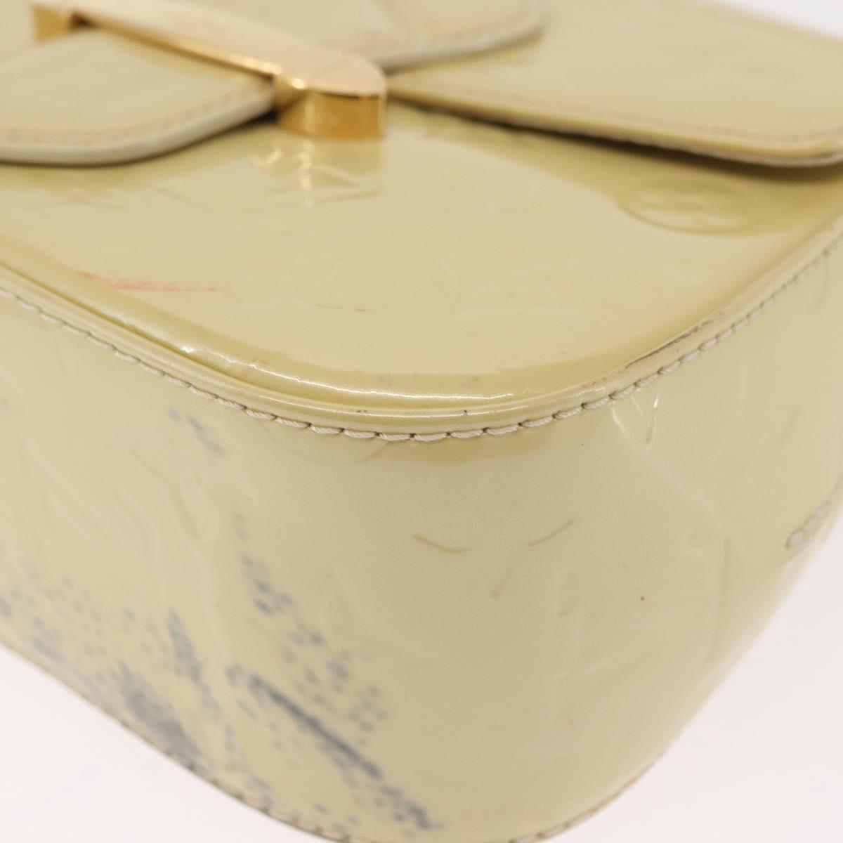 LOUIS VUITTON Monogram Vernis Bell Flower PM Bag Broncorail M91731 Auth ep11434