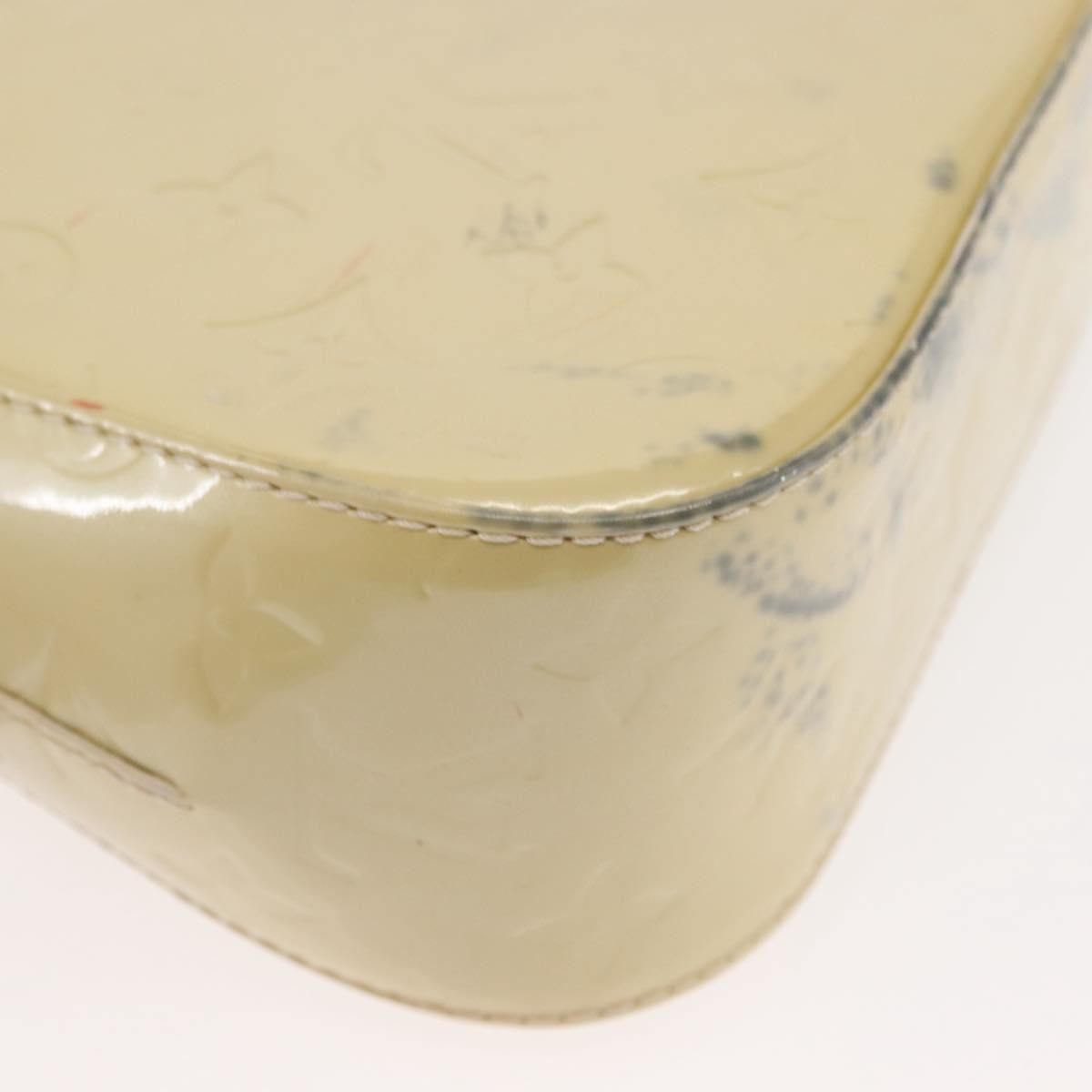 LOUIS VUITTON Monogram Vernis Bell Flower PM Bag Broncorail M91731 Auth ep11434