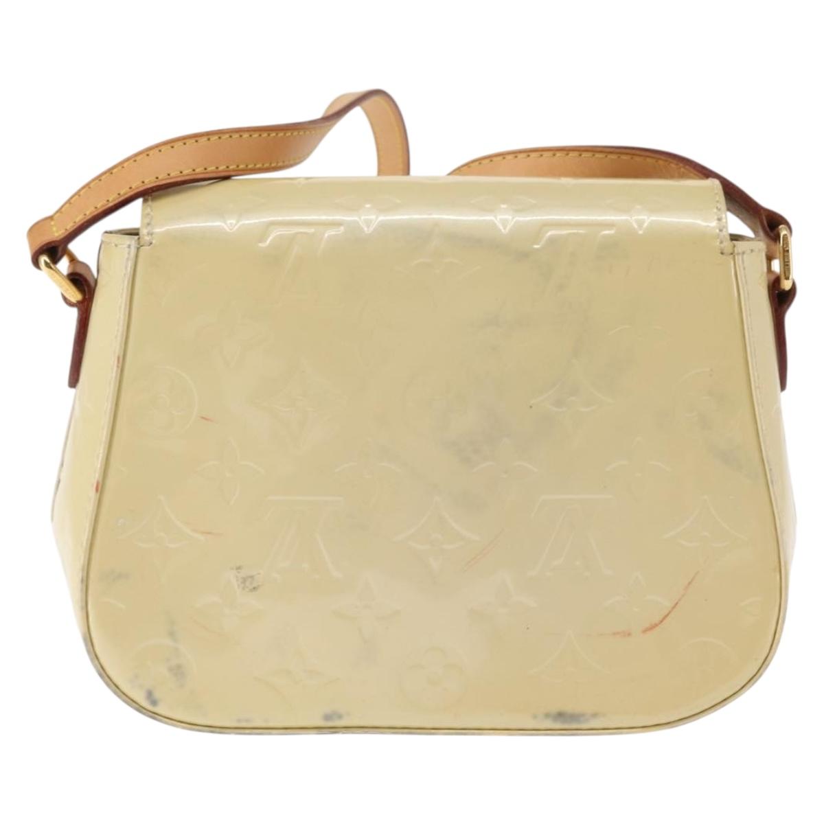 LOUIS VUITTON Monogram Vernis Bell Flower PM Bag Broncorail M91731 Auth ep11434