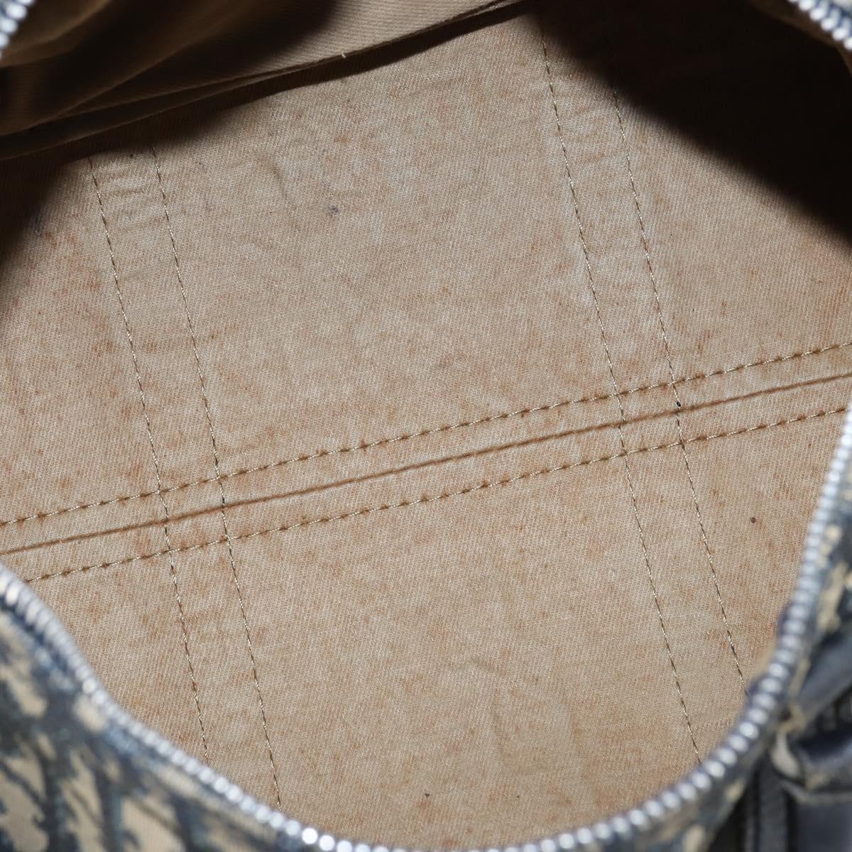 Christian Dior Trotter Canvas Boston Bag Navy Auth ep11436