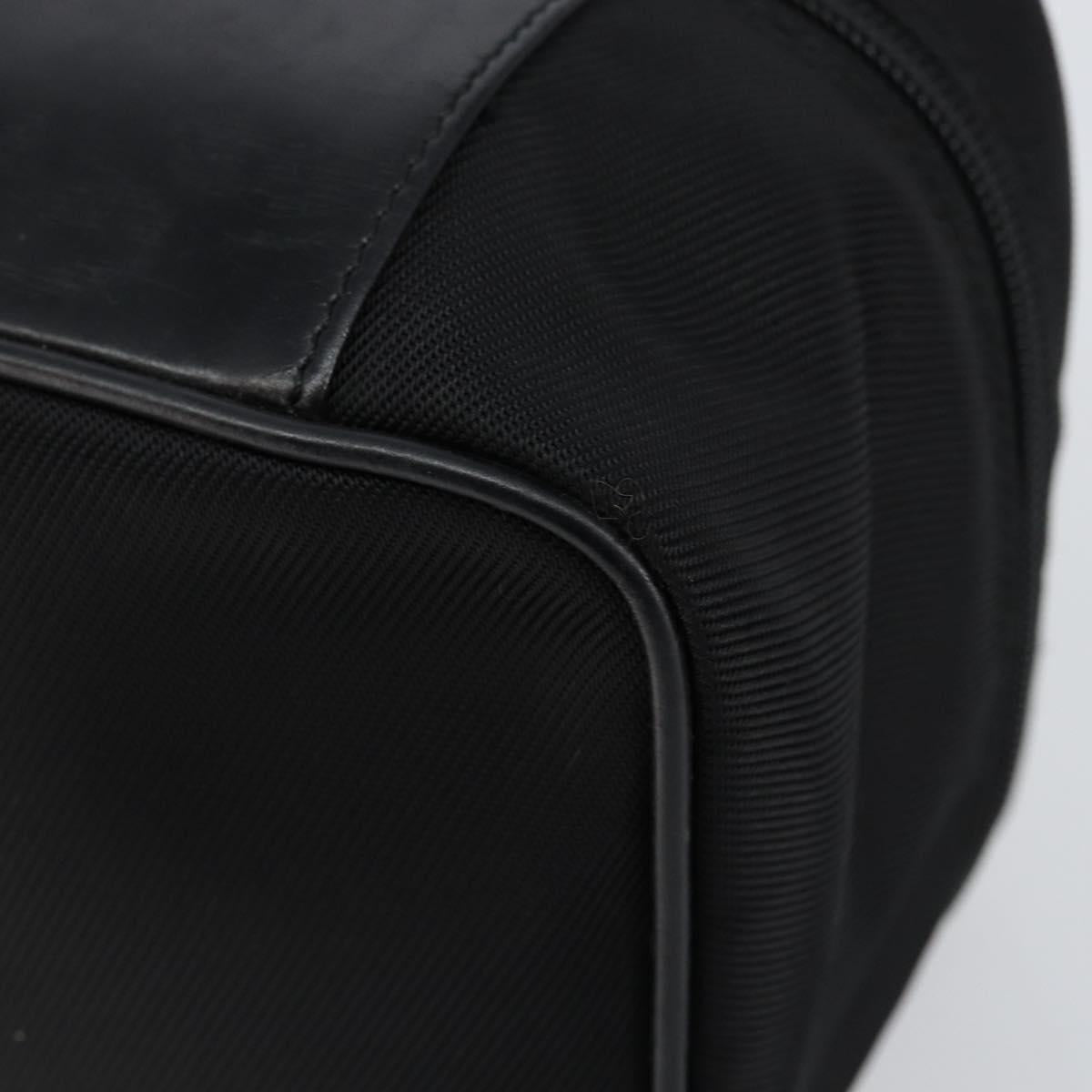 GUCCI Bamboo Vanity Hand Bag Nylon Black 032 1956 0150 Auth ep11439