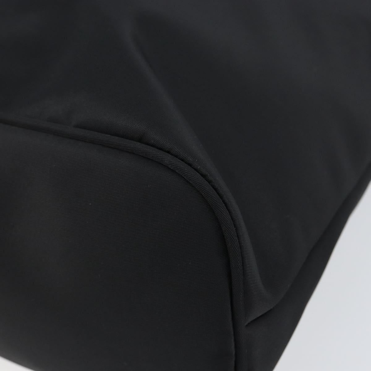 FENDI Hand Bag Nylon 2way Black Silver Auth ep11442