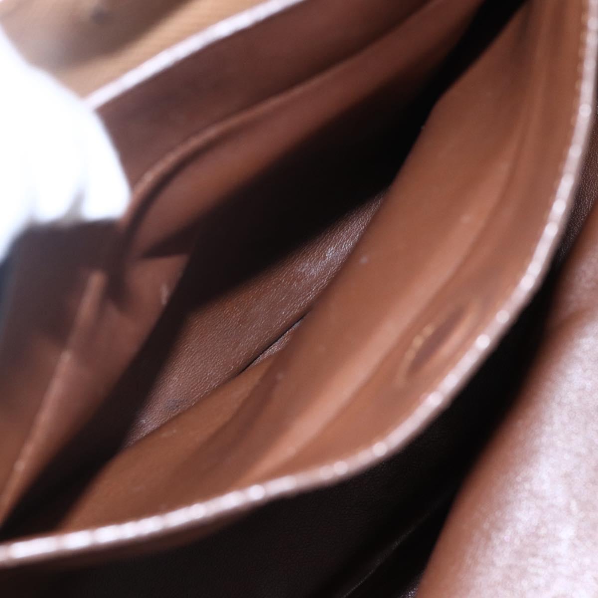 PRADA Tote Bag Canvas 2way Beige Gold Auth ep11445