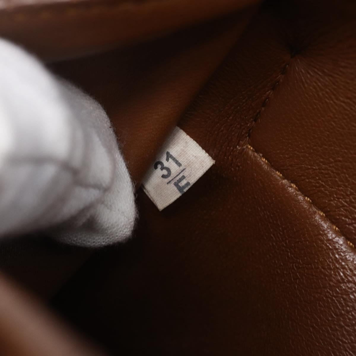 PRADA Tote Bag Canvas 2way Beige Gold Auth ep11445