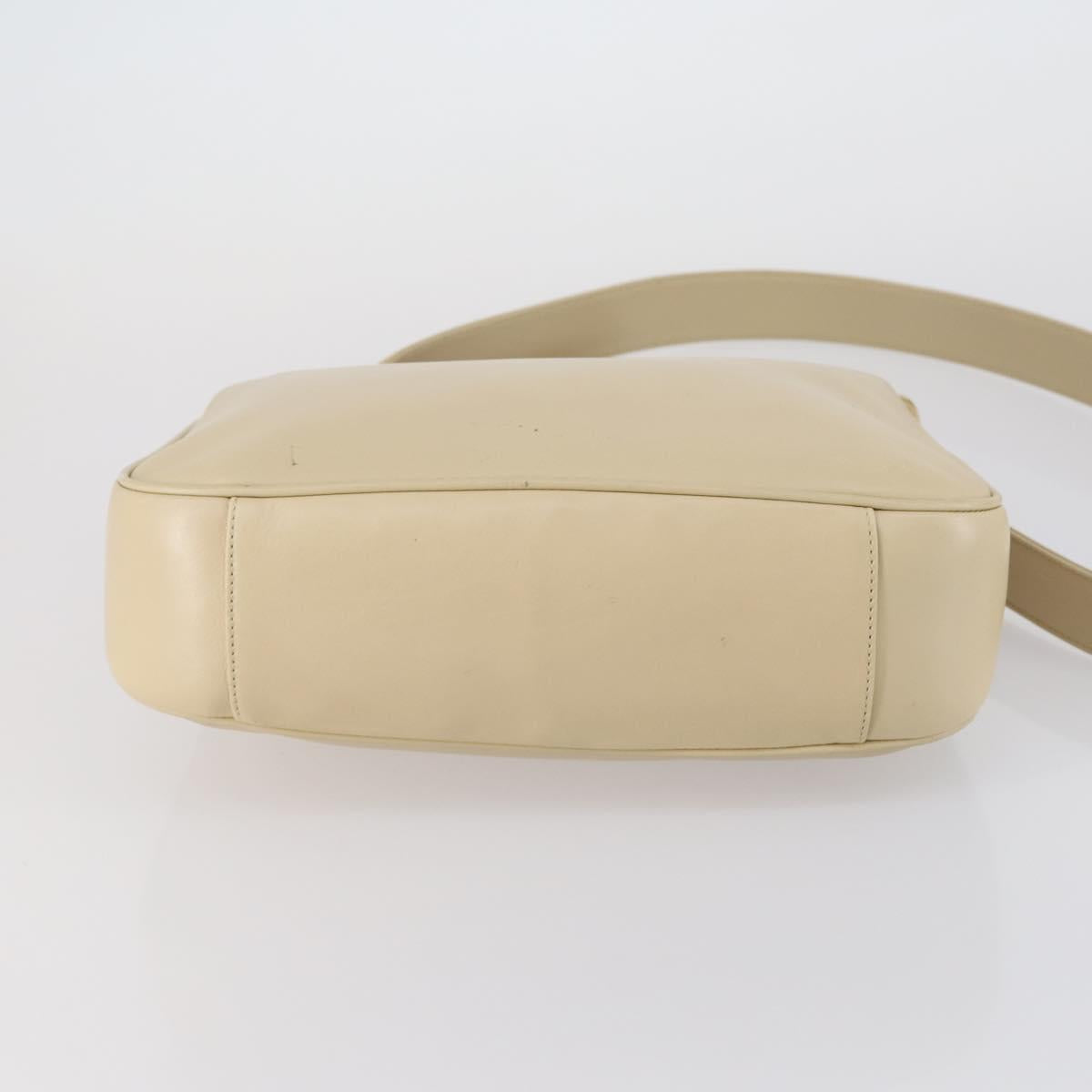 GUCCI Bamboo Hand Bag Leather 2way Beige Gold 001 1638 Auth ep11454