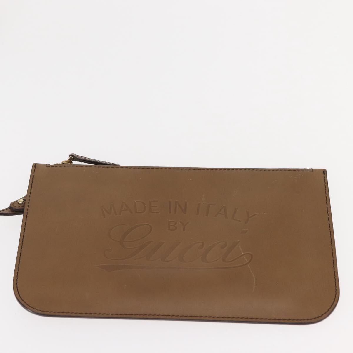 GUCCI GG Canvas Tote Bag Beige Gold 247209 Auth ep11467