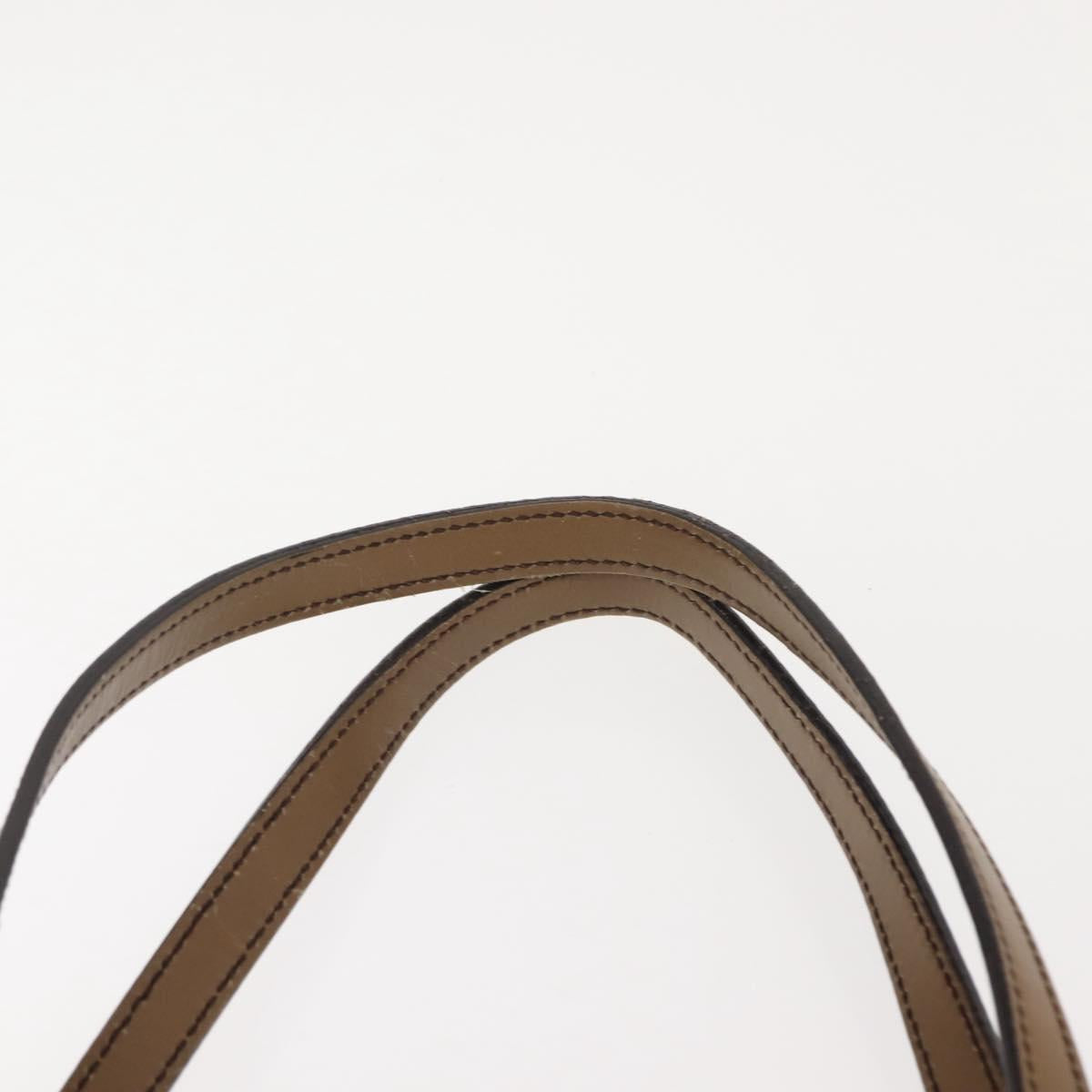 GUCCI GG Canvas Tote Bag Beige Gold 247209 Auth ep11467