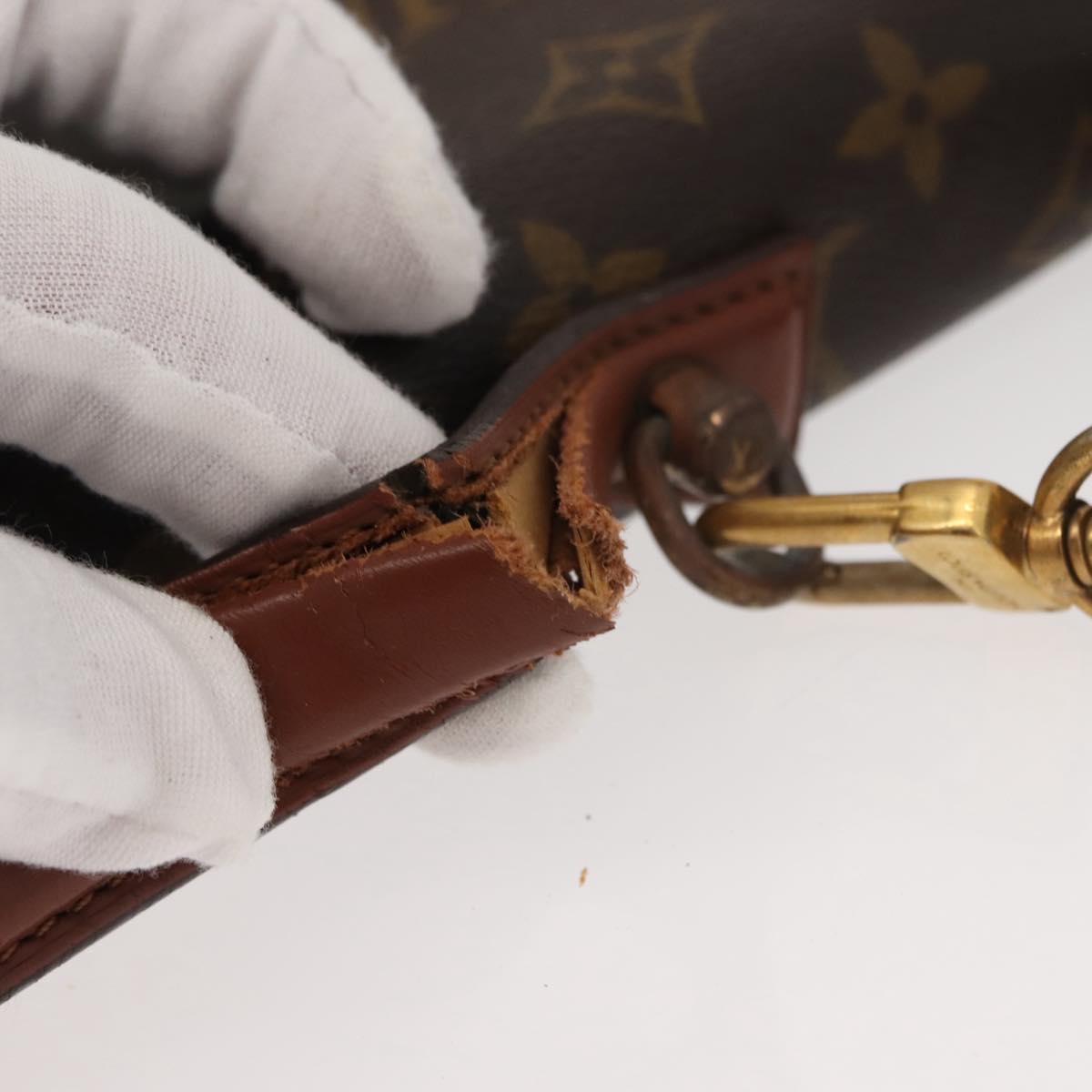 LOUIS VUITTON Monogram Porte Documents Bandouliere Bag M53338 LV Auth ep11473