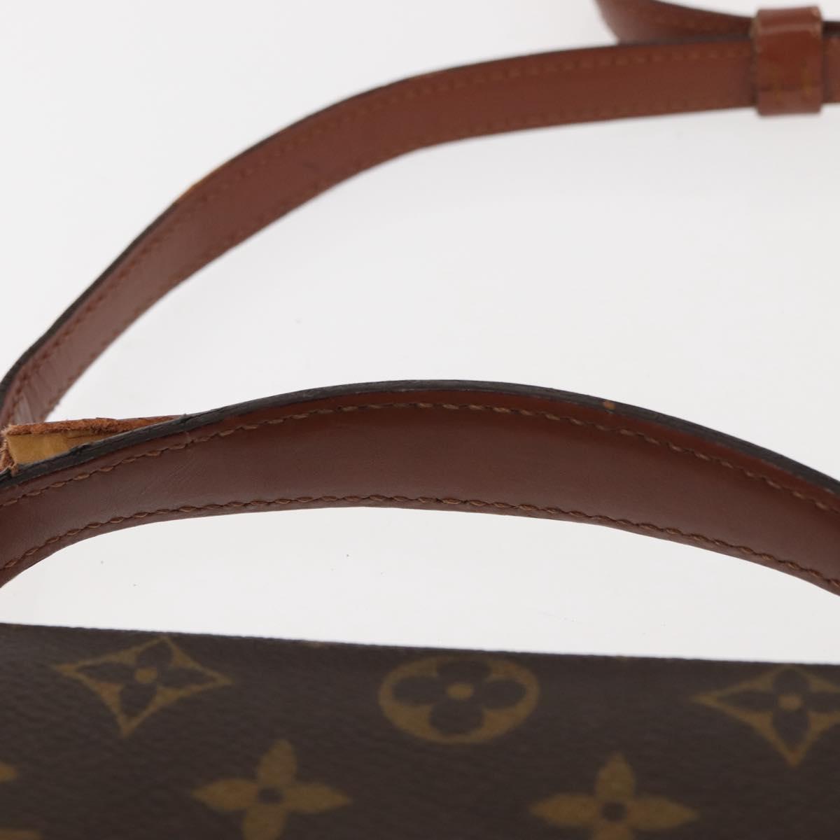 LOUIS VUITTON Monogram Porte Documents Bandouliere Bag M53338 LV Auth ep11473
