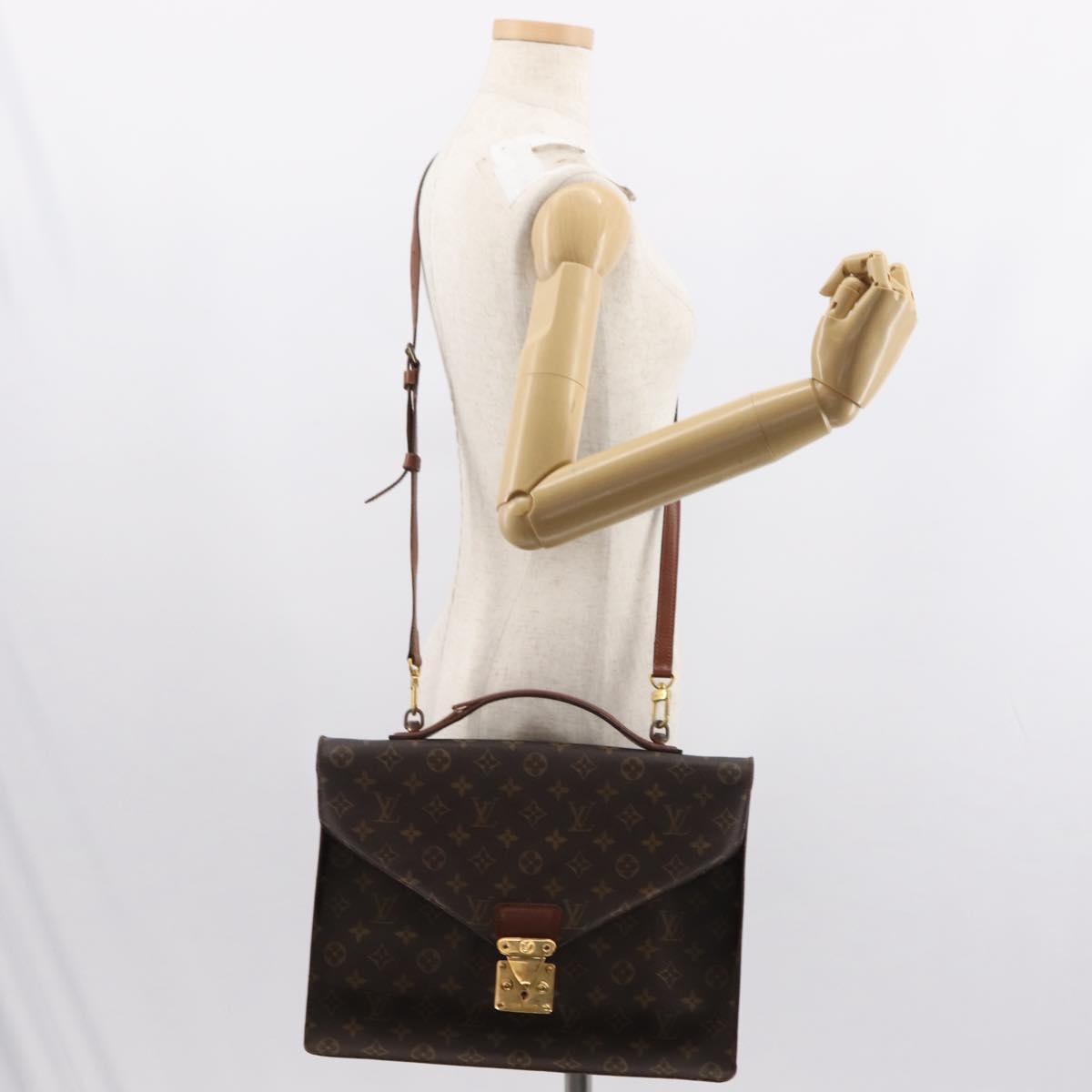 LOUIS VUITTON Monogram Porte Documents Bandouliere Bag M53338 LV Auth ep11473