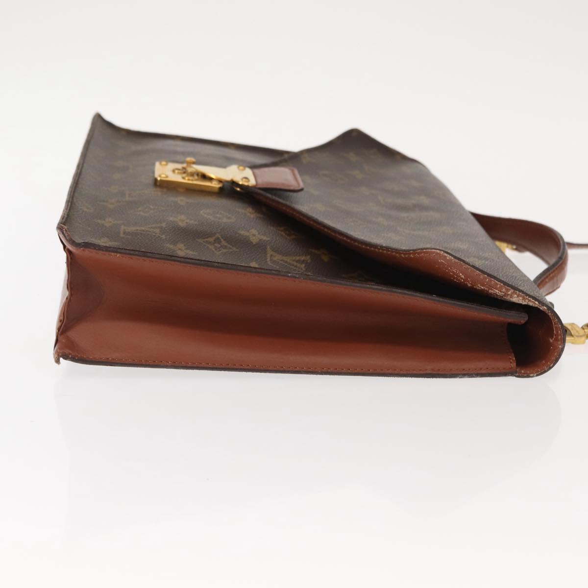 LOUIS VUITTON Monogram Porte Documents Bandouliere Bag M53338 LV Auth ep11473