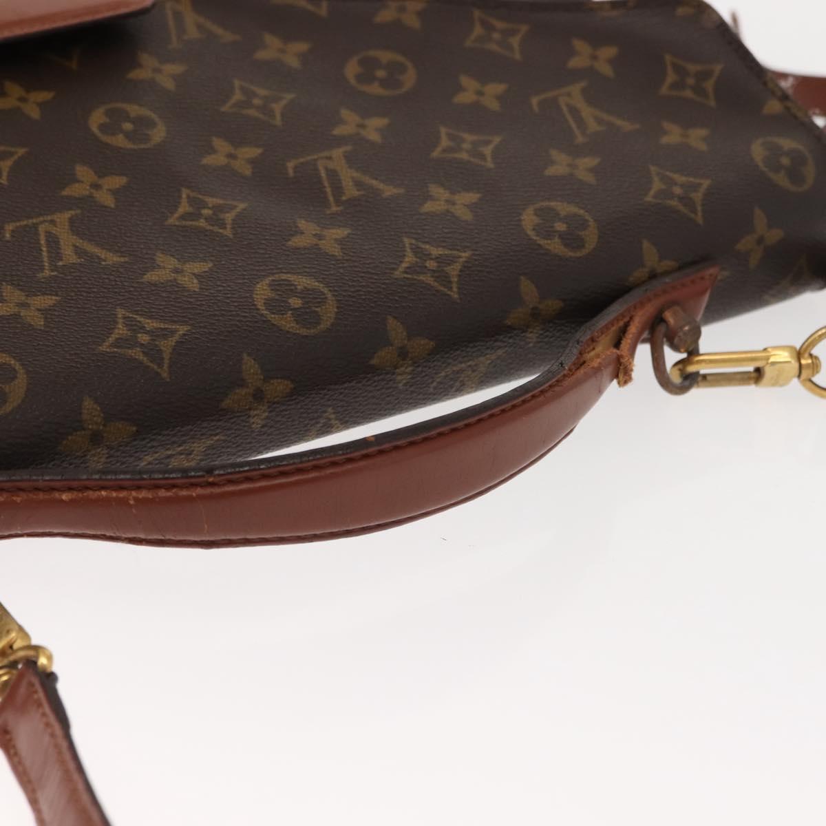 LOUIS VUITTON Monogram Porte Documents Bandouliere Bag M53338 LV Auth ep11473