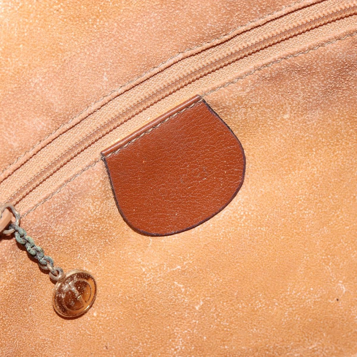 GUCCI Bamboo Hand Bag Leather 2way Brown Gold 001 3444 1638 Auth ep11478