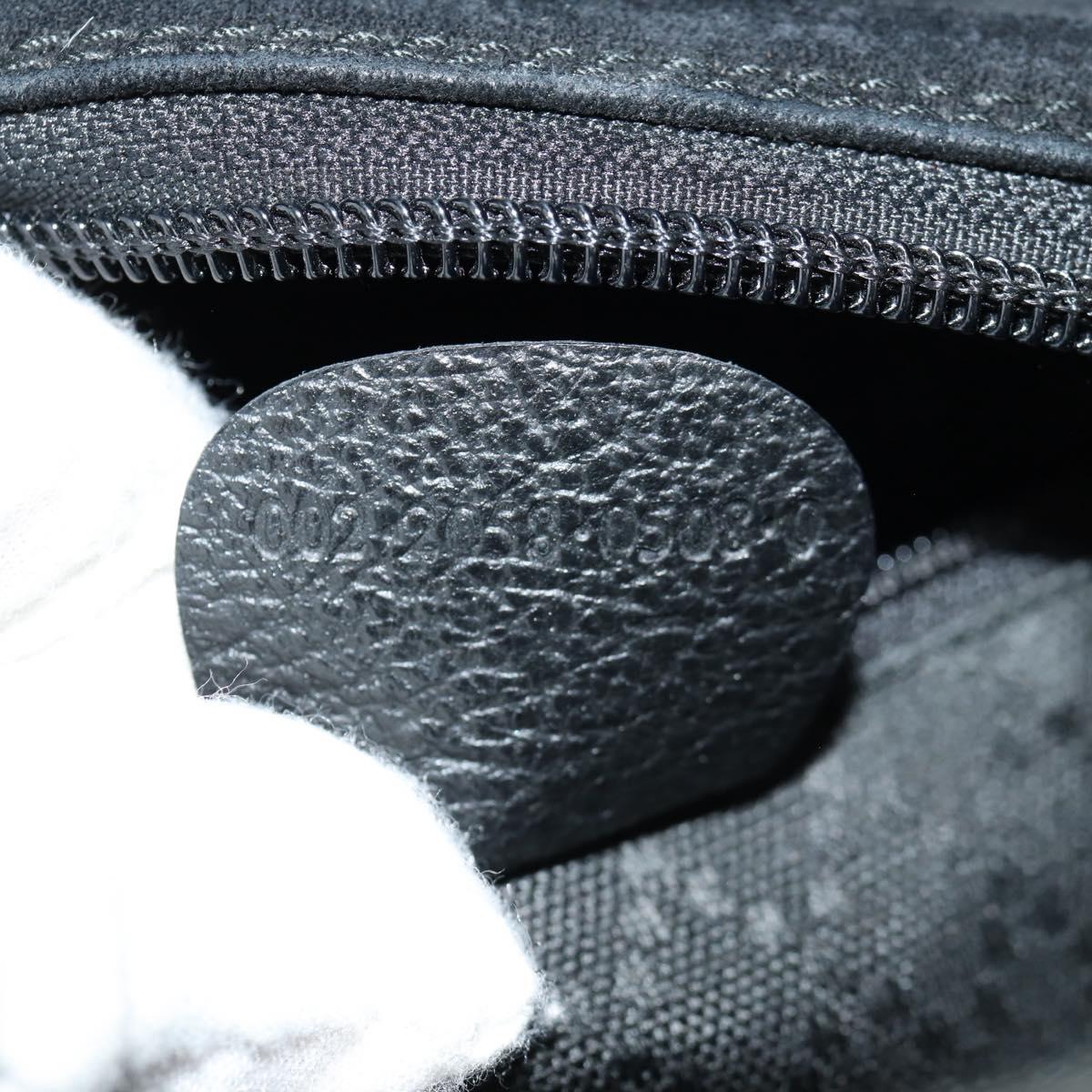 GUCCI Bamboo Hand Bag Suede 2way Black 002 2058 0508 0 Auth ep11483