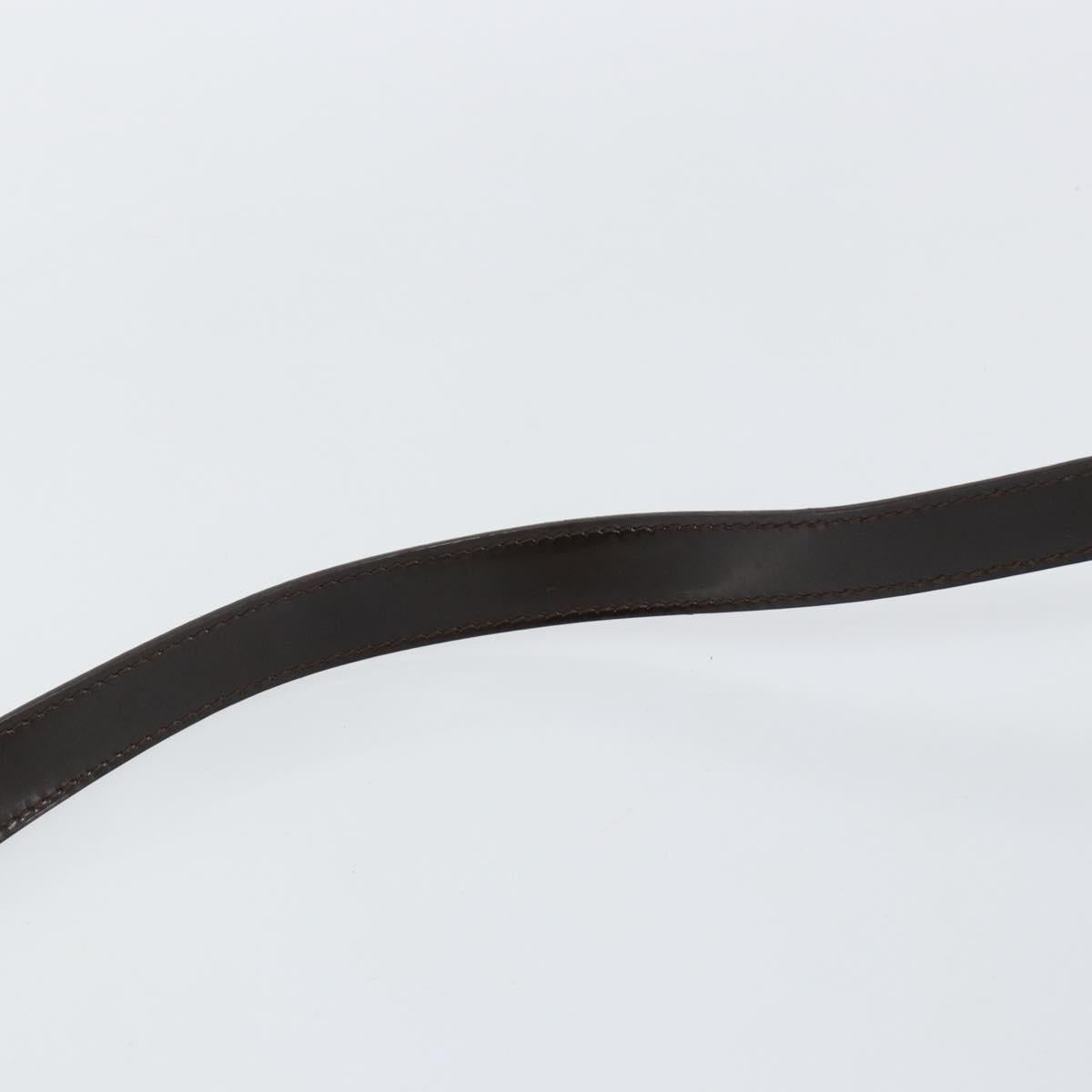 GUCCI Bamboo Hand Bag Nylon 2way Brown Silver 000 2404 0509 Auth ep11487