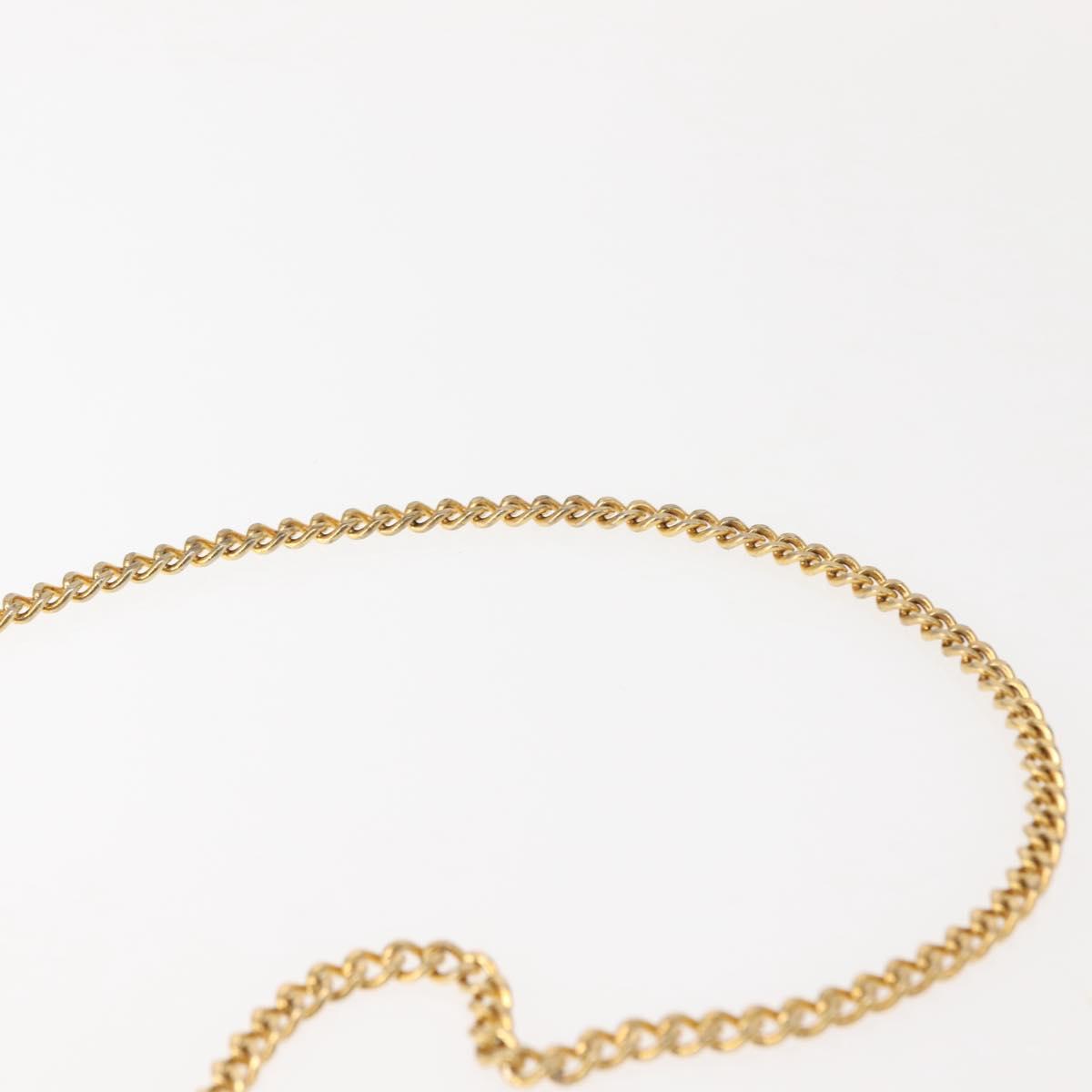 Christian Dior Honeycomb Canvas Chain Shoulder Bag PVC Black Gold Auth ep11520