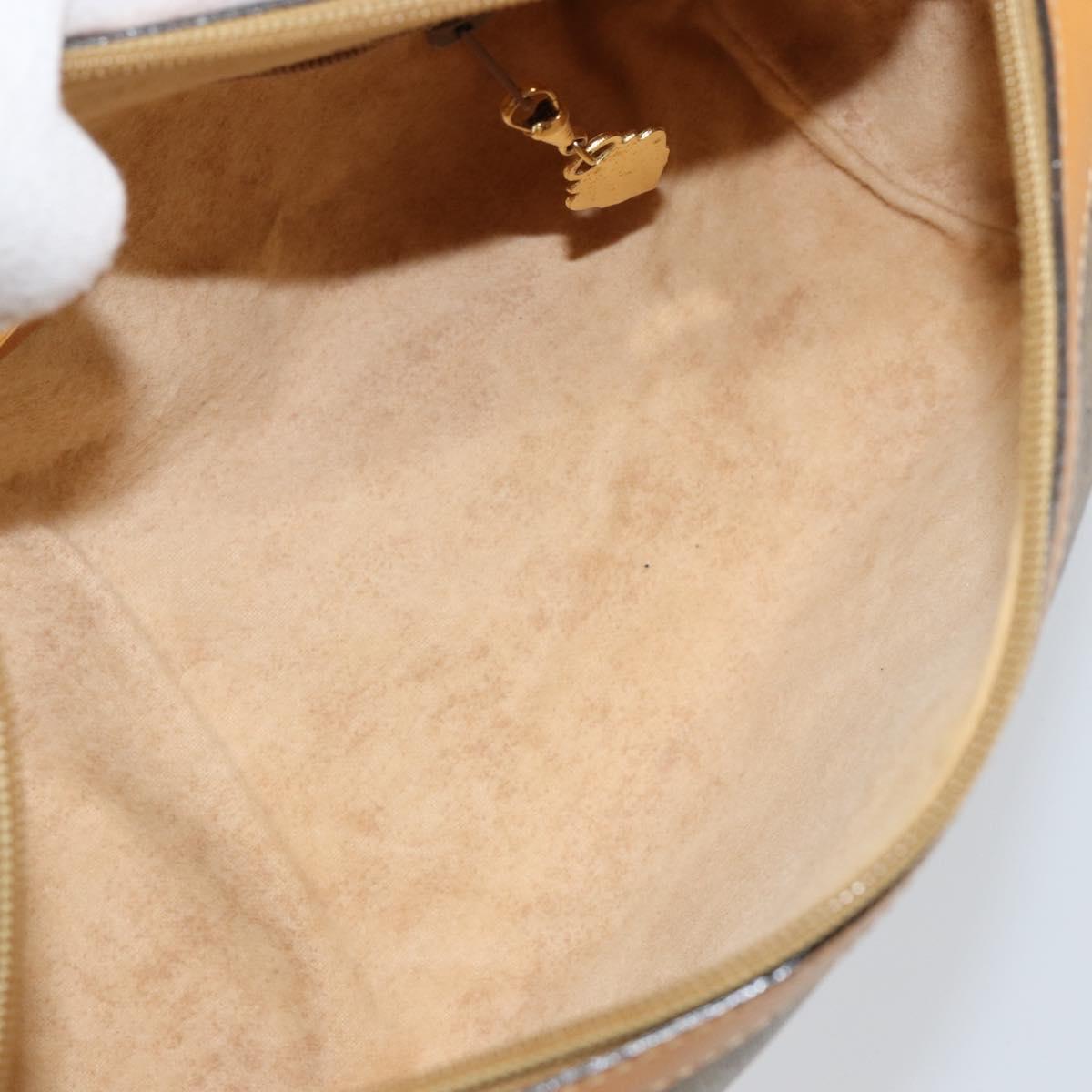 GUCCI Micro GG Supreme Shoulder Bag PVC Beige Gold Auth ep11521