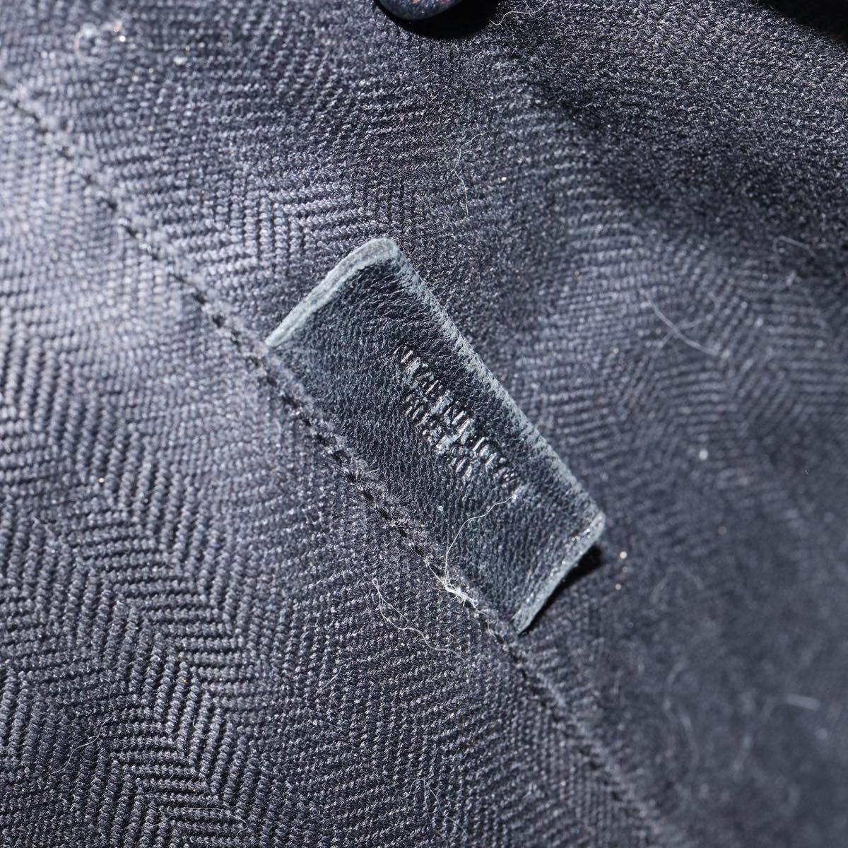 LOEWE Hand Bag Leather Black Auth ep11530