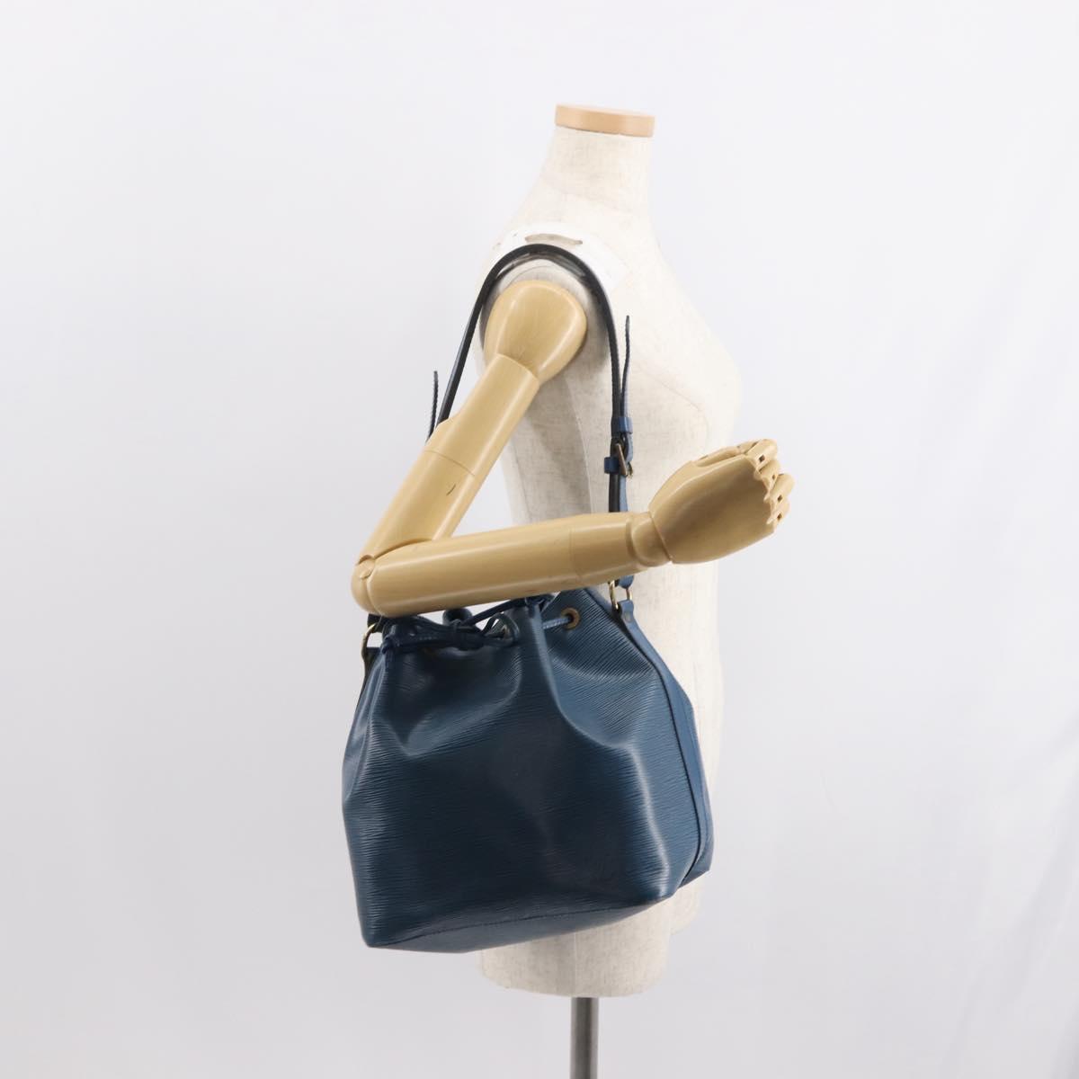 LOUIS VUITTON Epi Petit Noe Shoulder Bag Blue M44105 LV Auth ep11535